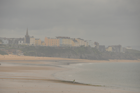 View over Tenby from 9th tee